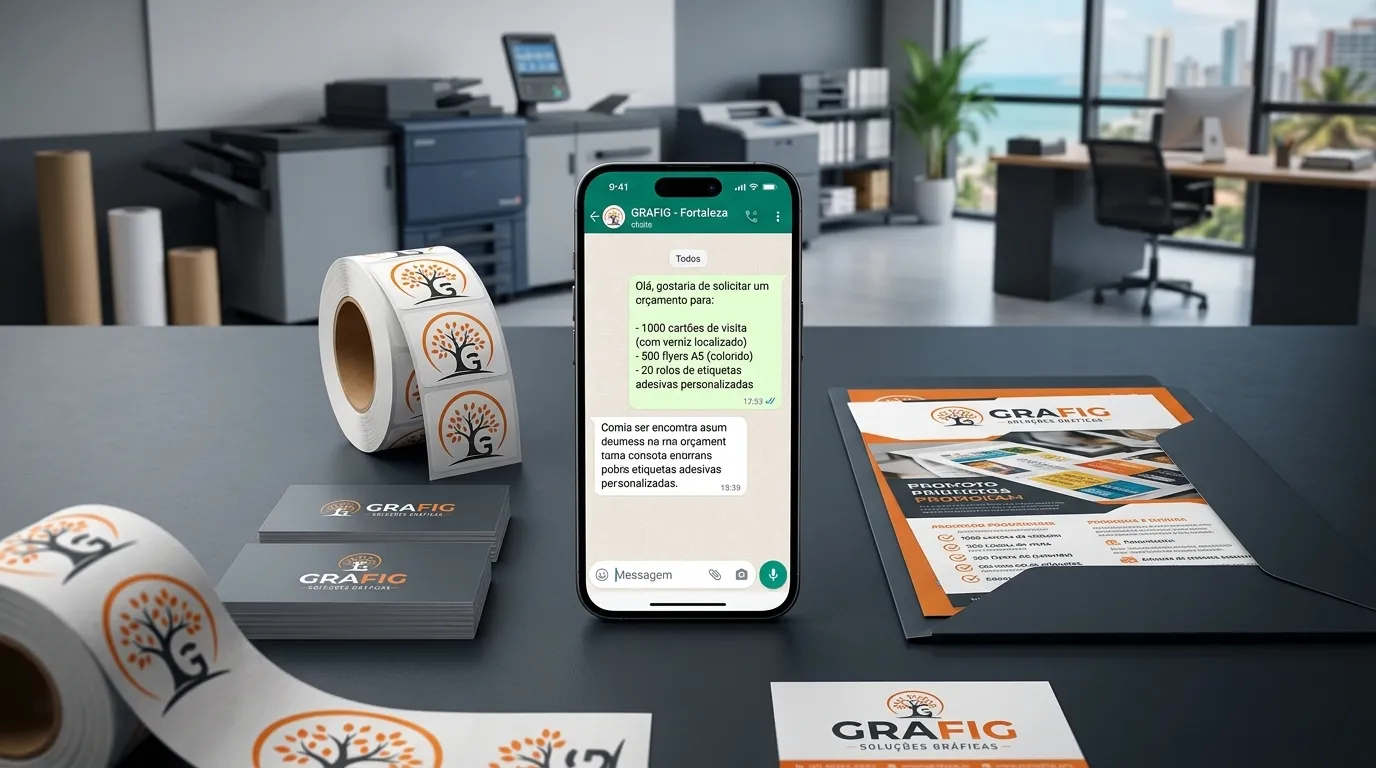 Gráfica em Fortaleza: Resolva Seu Pedido pelo WhatsApp