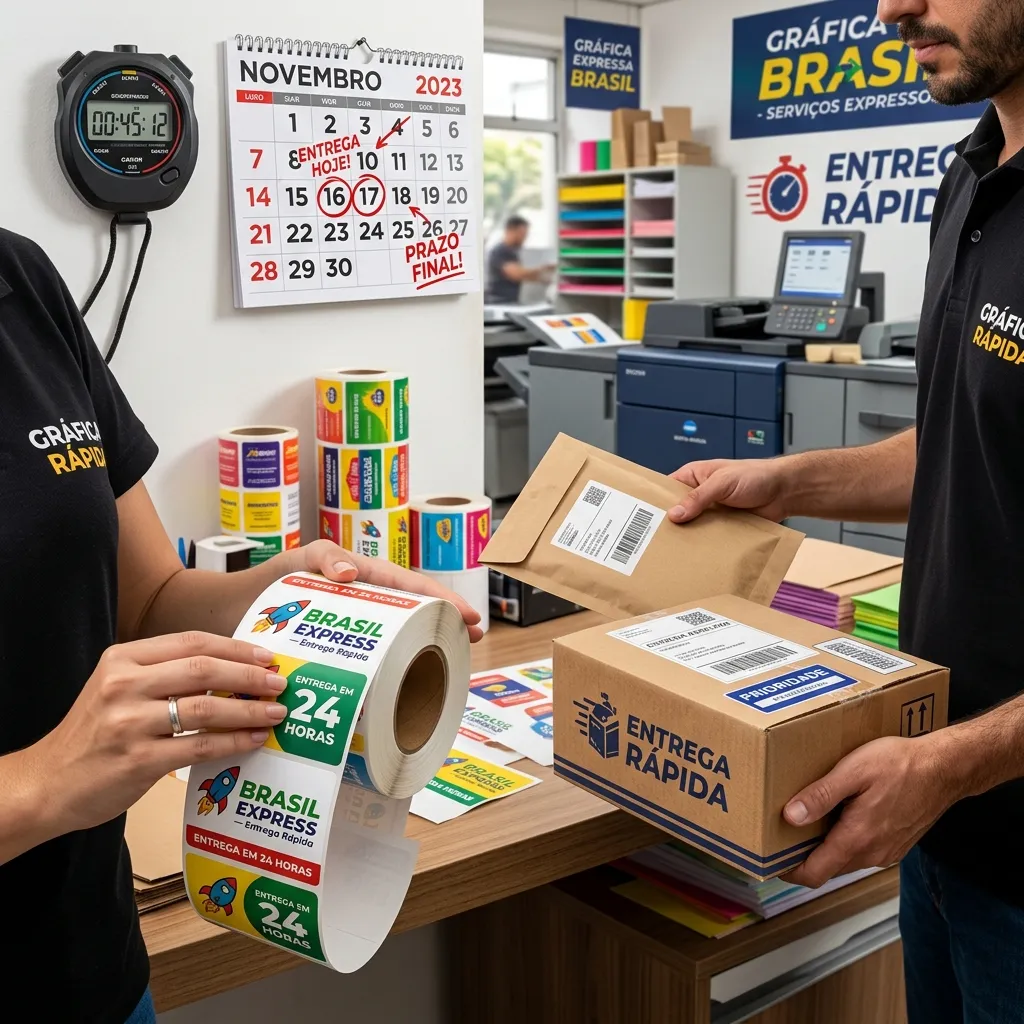 Gráfica Rápida em Fortaleza: Como Receber Etiquetas e Impressos com Urgência